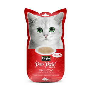 Kitcat Purr Puree Plus + Skin & Coat Tuna 4x15grs