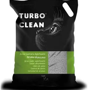 Turbo Clean  Arena Aglutinante Aroma Manzana 10 Kg