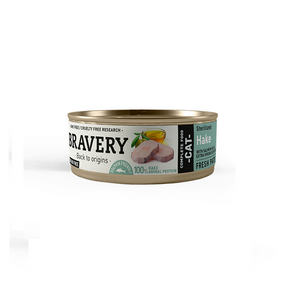 Bravery Hake  Sterilized  Cat Wet Food (with salmon oil & extra virgin olive oil) 70gr